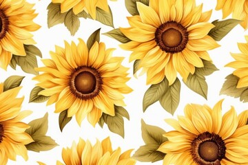 Pattern of flowers on light background