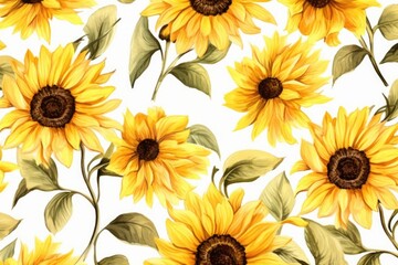 Pattern of flowers on light background