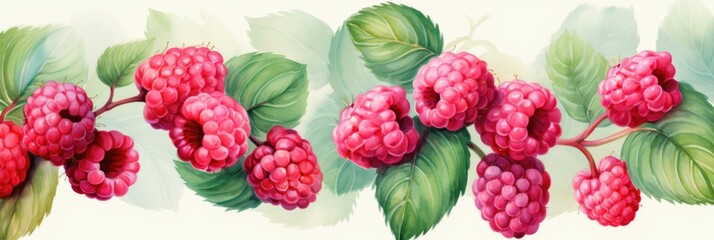 Berry pattern on light background