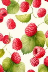 Berry pattern on light background