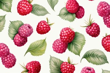 Berry pattern on light background