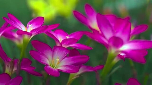pink and yellow flowers