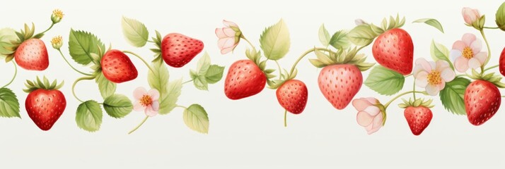 Berry pattern on light background