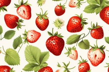 Berry pattern on light background