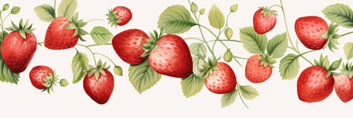 Berry pattern on light background