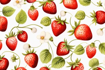 Berry pattern on light background