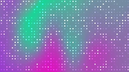 Background abstract, Abstract digital background with glowing dots moving over a vibrant colorful gradient,  Video Stock royalty.