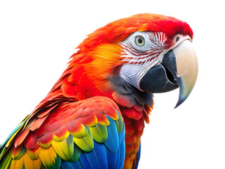 Fototapeta premium macaw bird animal isolated on white background ,PNG. AI Generated