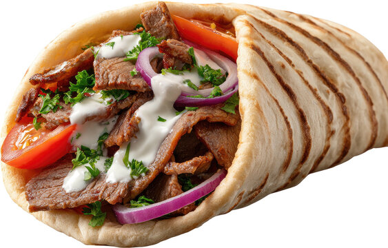 Delicious gyro wrap