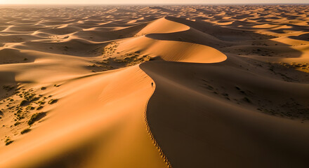 Exploring sand dunes desert landscape aerial photography serene environment vast viewpoint natural beauty