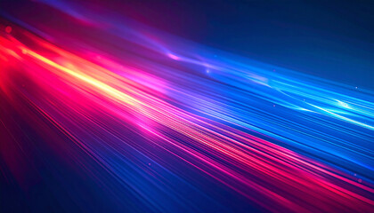 Vibrant abstract gradient shifting, blue to red tones. Light spectrum effect, radiant glow, dynamic
