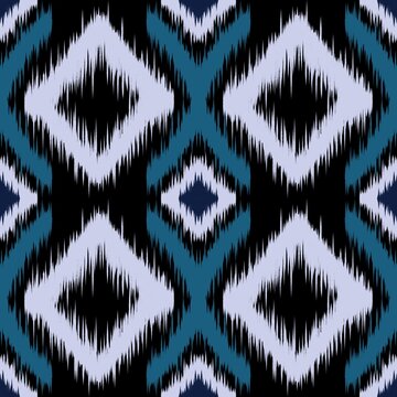 Ethnic ikat seamless pattern in tribal.