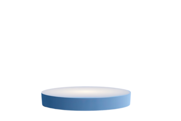 Light blue circular podium