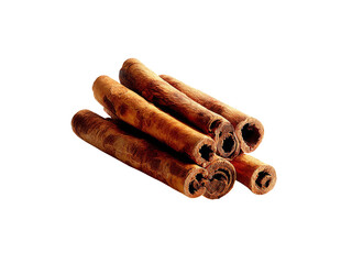 Aromatic cinnamon sticks isolated on black background, Isolated On White Background, Png Transparent