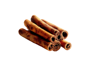 Aromatic cinnamon sticks isolated on black background, Isolated On White Background, Png Transparent