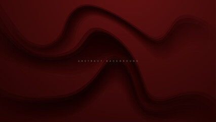 dark red abstract background with layered wave texture