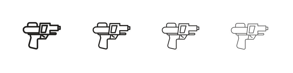 Water gun icon outline trend modern simple versions