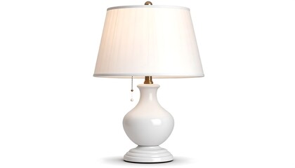 White ceramic table lamp