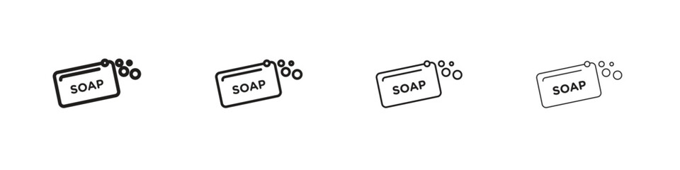 Soap bar icon outline trend modern simple versions