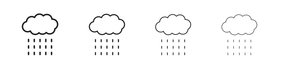 Rainy Day icon outline trend modern simple versions