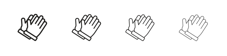 Pray icon outline trend modern simple versions