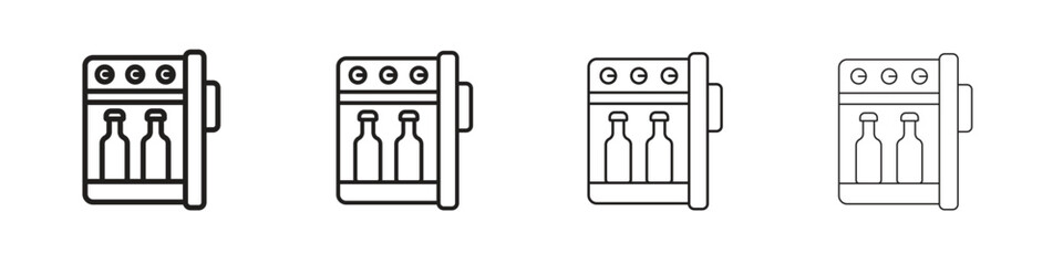 Minibar icon outline trend modern simple versions
