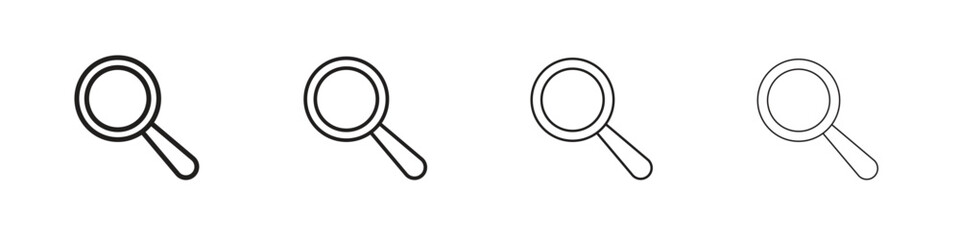 Loupe icon outline trend modern simple versions
