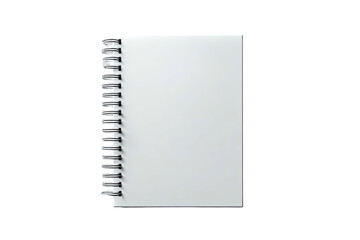 Blank spiral-bound notebook