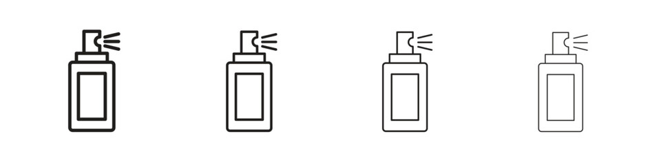 Hair spray icon outline trend modern simple versions
