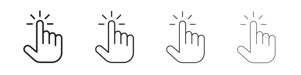 Easy to use icon outline trend modern simple versions