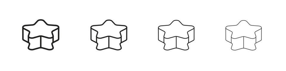 Cookie cutter icon outline trend modern simple versions