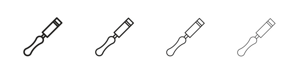 Chisel icon outline trend modern simple versions