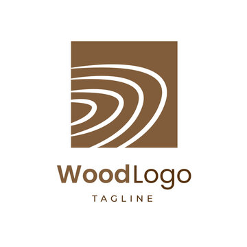 Abstract wood grain logo design with natural organic lines, ideal for companies seeking a professional, earthy, and modern brand identity representing sustainability and quality