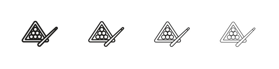 billiards icon outline trend modern simple versions