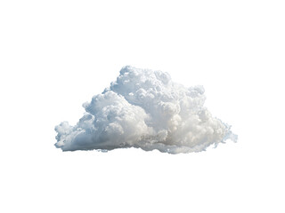 Fototapeta premium Fluffy white cumulus cloud isolated on black background, Isolated On White Background, Png Transparent