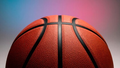 Close-up of a basketball