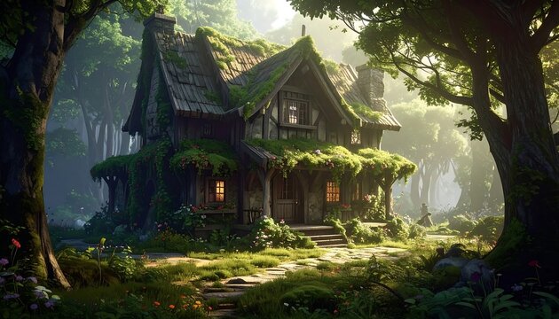 Enchanting forest home