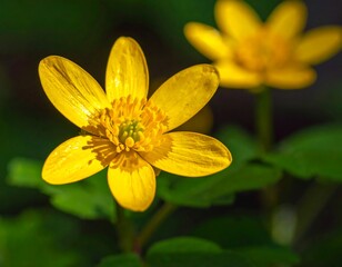 Close-up of vibrant yellow flower