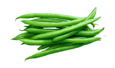 Fresh green beans close-up