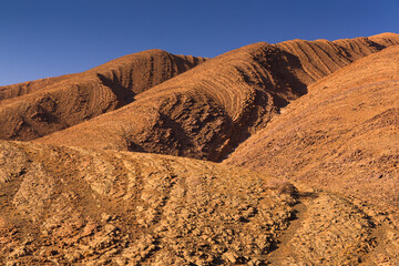 Anti-Atlas Mountains in Morocco – dramatic rocky landscape and desert scenery in North Africa © PawelUchorczak