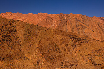Anti-Atlas Mountains in Morocco – dramatic rocky landscape and desert scenery in North Africa © PawelUchorczak
