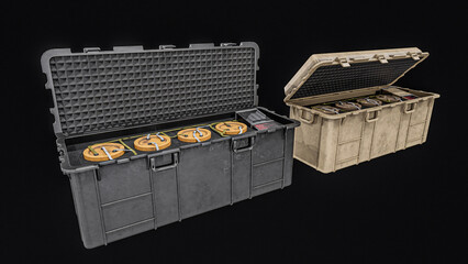 Military high-explosive storage Case 