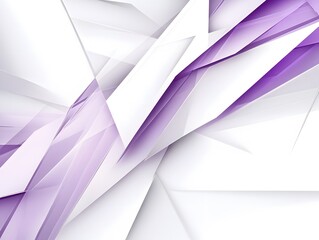 Obraz premium Abstract Purple and White Geometric Background, Modern Design, Sharp Lines, Polygonal Texture, Clean Minimalist Style
