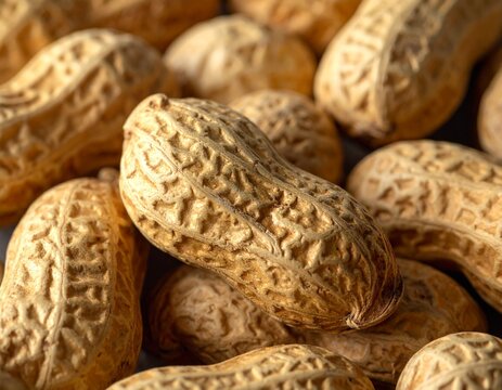 Peanut Shell Texture Close-Up