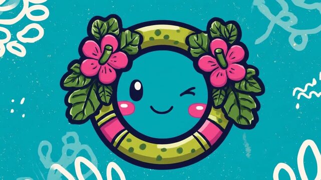 Cute cartoon ring float