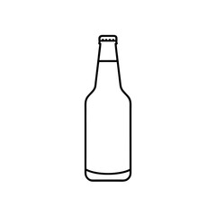 Outline drawing of bottle on transparent background