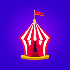 Circus tent vector illustration