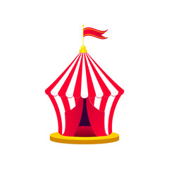 Circus tent  illustration on transparent background