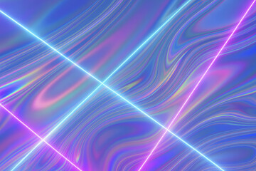 Futuristic abstract background featuring vibrant colors and smooth flowing patterns, enhanced by glowing lines that create sense of depth and movement