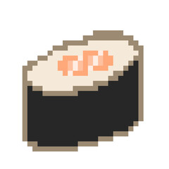 Fototapeta premium Pixel sushi roll art design